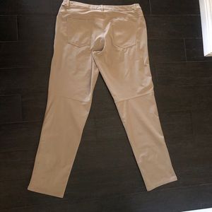 Lululemon ABC Classic Pant Trousers Artifact Khaki 36 waist 34 inseam